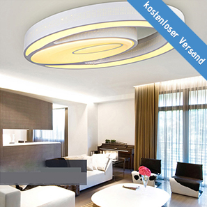 (EU Lager) Versandkostenfrei LED Deckenleuchte Modern aus Acryl Oval Weiß im Schlafzimmer