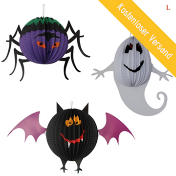 Led Laterne Halloween Deko Geist Fledermaus Spinne Design