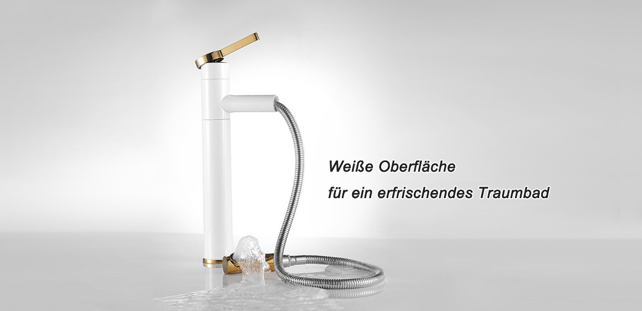 weiße armatur