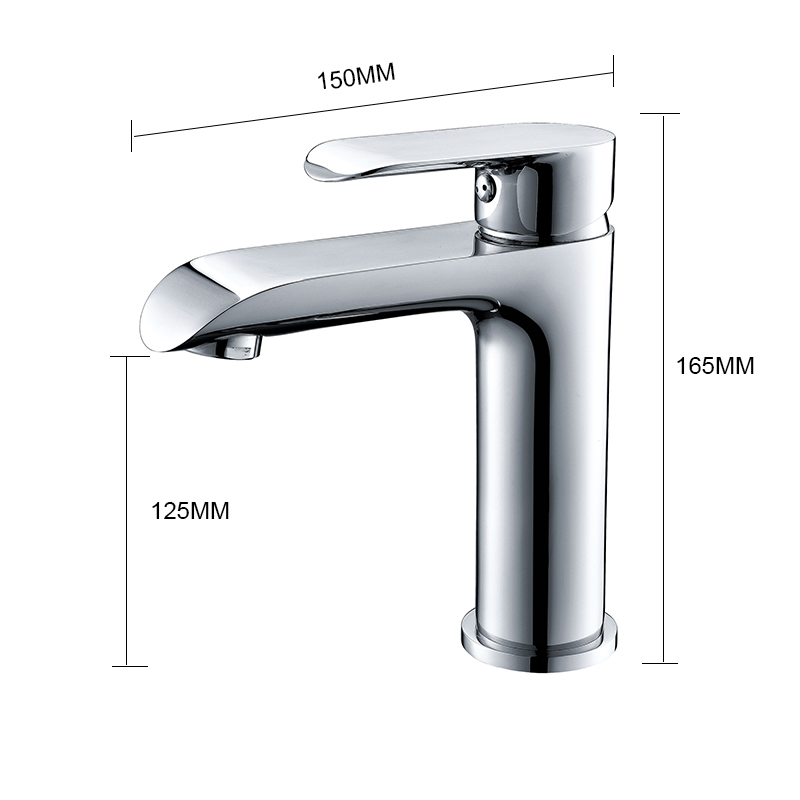 (EU Lager)Einhebel Waschtischarmatur Modern Galvanisiert Weiß+Silber