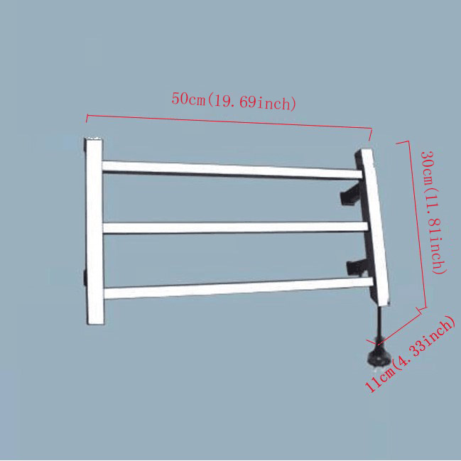 Modern Badheizkörper Handtuchwärmer Edelstahl Wandmontage 30W